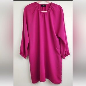 NWOT Tuckernuck/Pomander Place Fuchsia Shift Eliza Dress with pockets